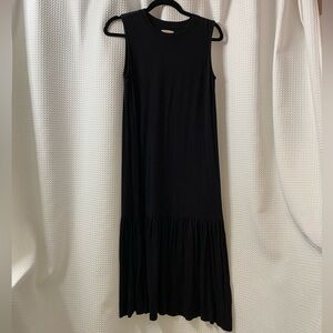 NWOT L&G Signaturesoft Jersey Flounce Midi Dress